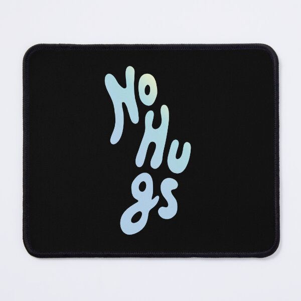 Item preview, No Hugs Handdrawn Graphic in Blue Gradient designed and sold by droidee.