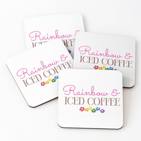 Item preview, Rainbow & Iced Coffee | Iced Coffee Lover | Coffee | Coffee Lover | Cold Brew | Rainbow | Colours designed and sold by PrintEveryday.