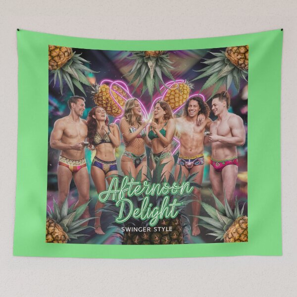 Item preview, Afternoon Delight Swinger Style - Upside-down Pineapples - Green designed and sold by JLEmporium.