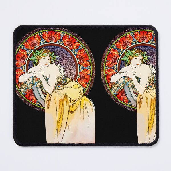 Item preview, Alphonse Mucha Woman With Poppies designed and sold by ArchimedesPrime.
