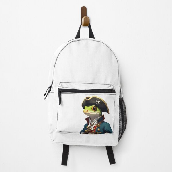 Item preview, Blank Stare Pirate Frog in Naval Attire - Cute RPG Fantasy Illustration designed and sold by CrownedCanvas.
