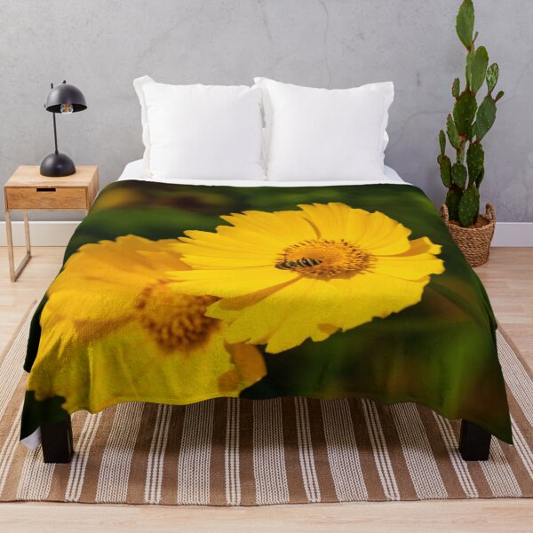 Item preview, Bee On Yellow Flowers designed and sold by TinyDinoDesigns.