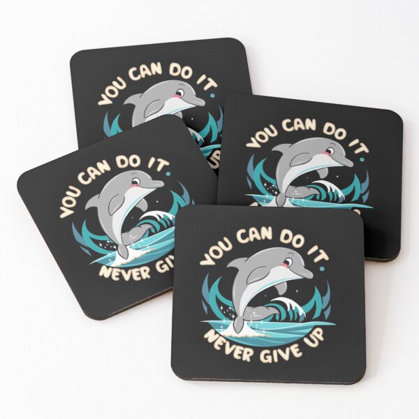 Item preview, Cute dolphin motivation designed and sold by catcraftss.