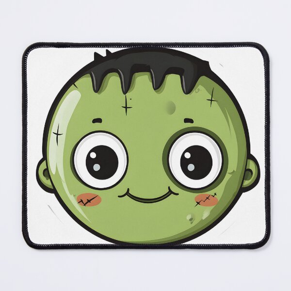 Item preview, Cute Frankenstein's Monster with Big Eyes designed and sold by CharmingQuill.