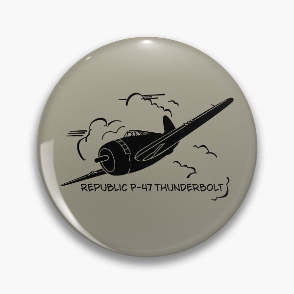 Item preview, Republic P-47 Thunderbolt Plane Flying Clouds designed and sold by MilitaryMart.