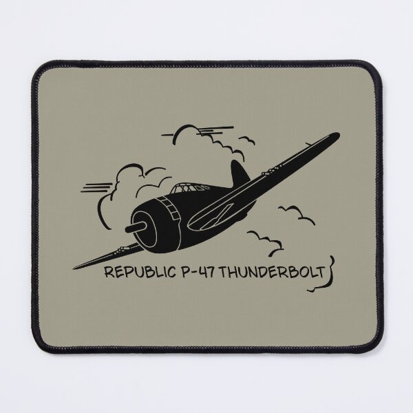Item preview, Republic P-47 Thunderbolt Plane Flying Clouds designed and sold by MilitaryMart.