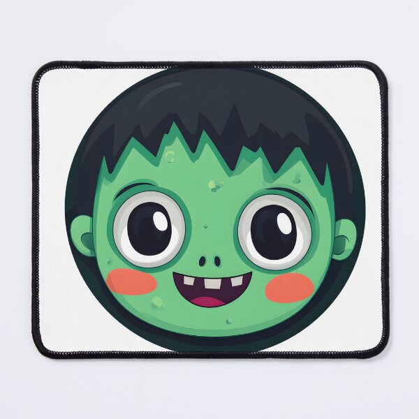 Item preview, Smiling Green Monster with Round Face designed and sold by CharmingQuill.