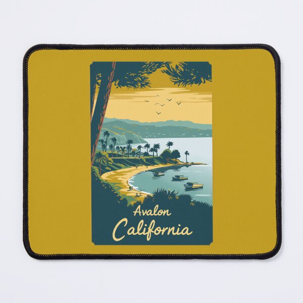 Item preview, A Vintage Travel Illustration of Avalon - California designed and sold by GoodOldVintage.