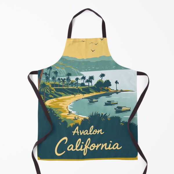 Item preview, A Vintage Travel Illustration of Avalon - California designed and sold by GoodOldVintage.