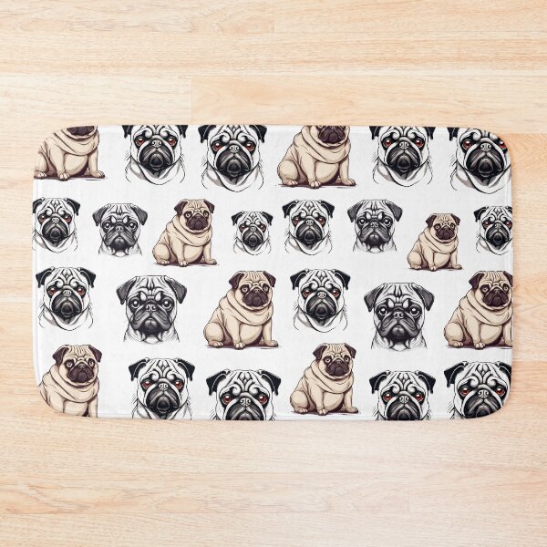 Item preview, Hilarious Pug Dog Character Pattern 2 designed and sold by Tom-Johnson.