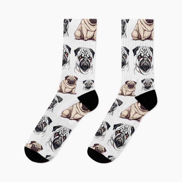 Item preview, Hilarious Pug Dog Character Pattern 2 designed and sold by Tom-Johnson.