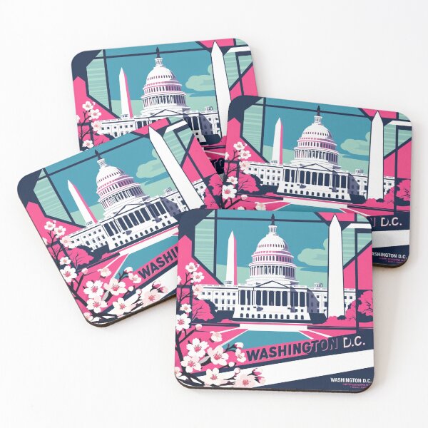 Item preview, Washington D.C. Capitol Cherry Blossoms Patriotic Traveler  designed and sold by ChicTeeLab.