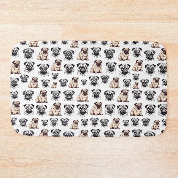 Item preview, Hilarious Pug Dog Character Pattern 3 designed and sold by Tom-Johnson.