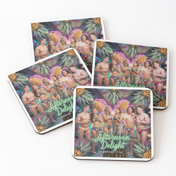 Item preview, Afternoon Delight Swinger Style - Upside-down Pineapples - White designed and sold by JLEmporium.