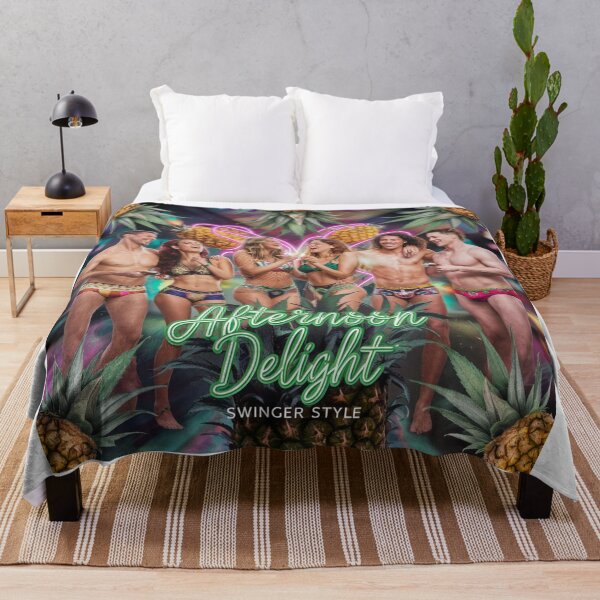 Item preview, Afternoon Delight Swinger Style - Upside-down Pineapples - White designed and sold by JLEmporium.