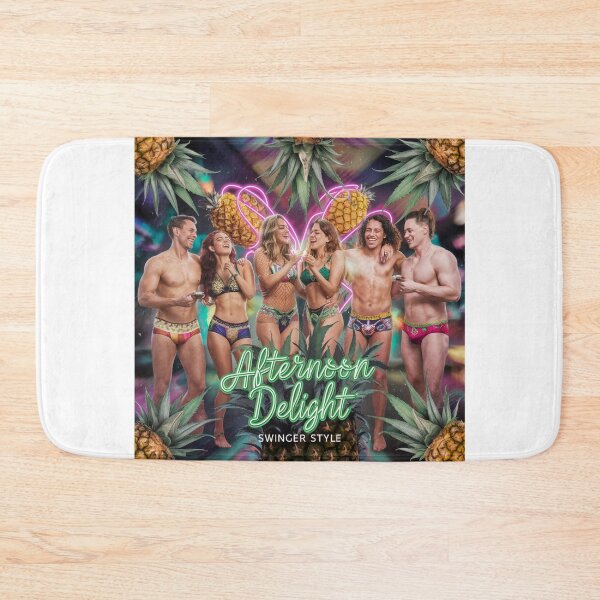 Item preview, Afternoon Delight Swinger Style - Upside-down Pineapples - White designed and sold by JLEmporium.