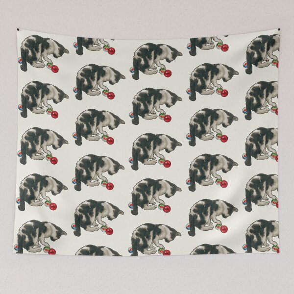 Item preview, Gato y canicas, ilustración, lindo gatito juega con canicas designed and sold by JoyfulWhimsy.