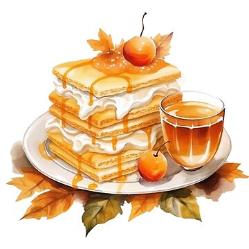 Artwork thumbnail, Cozy Fall Dessert by GiraffeCreative