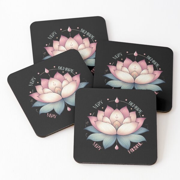 Item preview, Very Demure Very Mindful Lotus Flower designed and sold by ArtDesignMC.