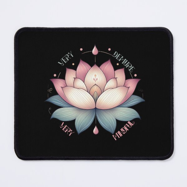 Item preview, Very Demure Very Mindful Lotus Flower designed and sold by ArtDesignMC.