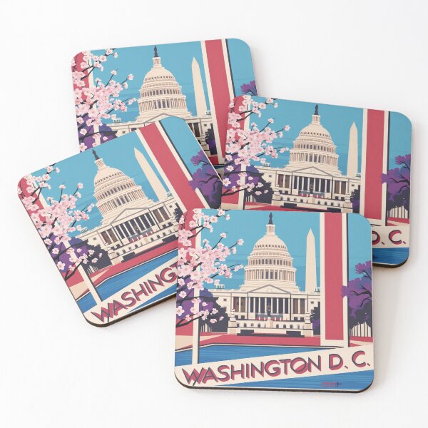 Item preview, Washington D.C. Capitol Cherry Blossoms Patriotic Traveler  designed and sold by ChicTeeLab.
