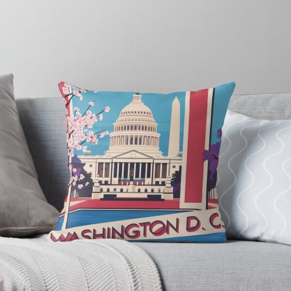 Item preview, Washington D.C. Capitol Cherry Blossoms Patriotic Traveler  designed and sold by ChicTeeLab.