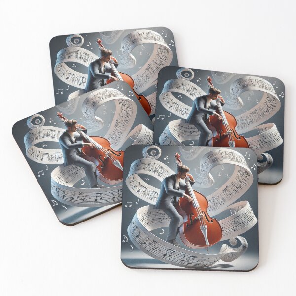 Item preview, Bass Reverie: Origami Sheet Music Art designed and sold by MySheetMusicArt.