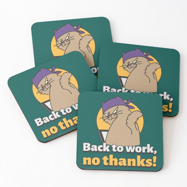 Item preview, Back to work, no thoughts! designed and sold by PositivelyPrinted.