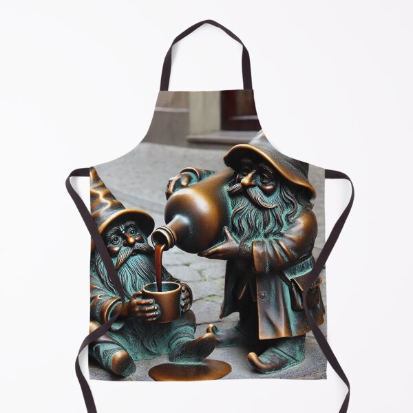 Item preview, Thinking of Wroclaw - Gnomes Pouring a Drink designed and sold by Purrfecta.