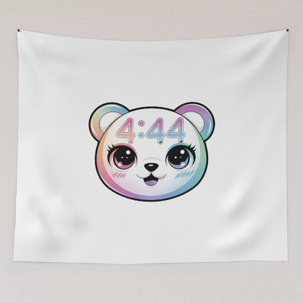 Item preview, Minimalist '4:44 Bear' Design: Embrace Simplicity with Jay Z Inspiration designed and sold by ObjCrea123.