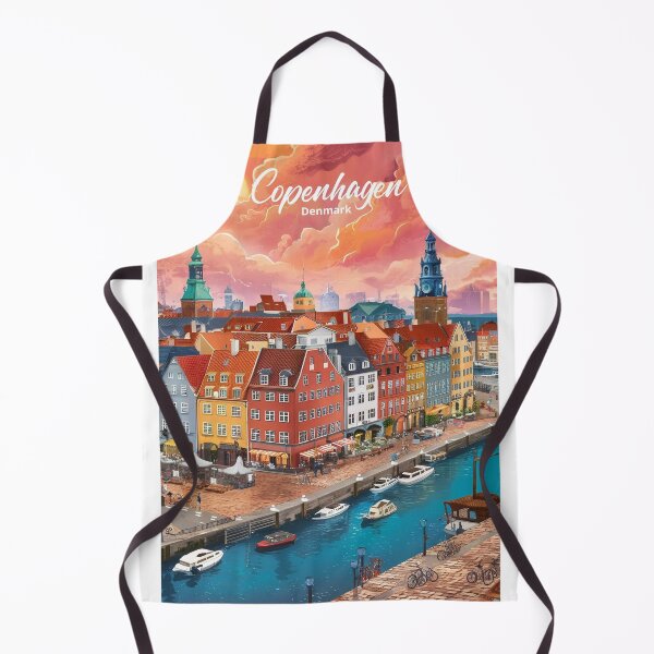 Item preview, Copenhagen travel poster designed and sold by CreativaPremium.
