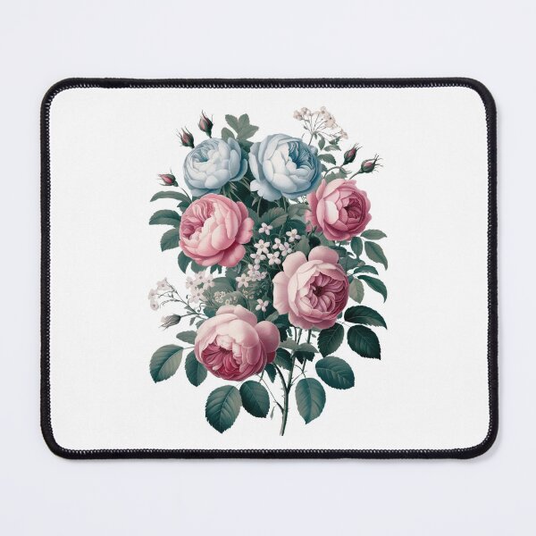Item preview, Pink and Blue Cabbage Rose Vintage Beauty designed and sold by SloganExpress.