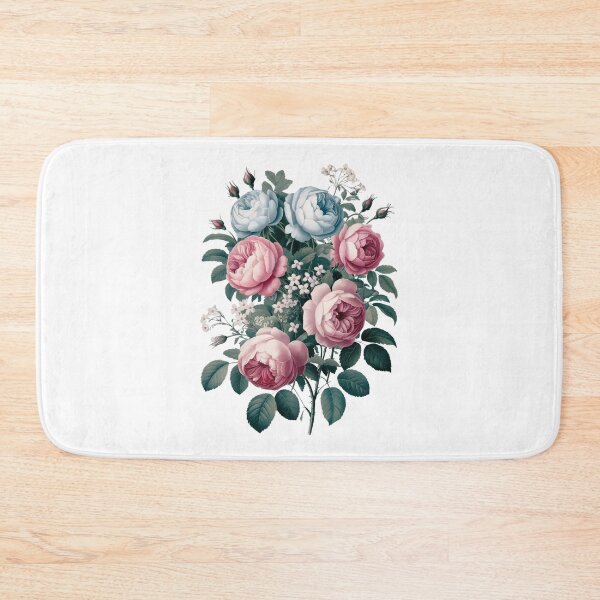 Item preview, Pink and Blue Cabbage Rose Vintage Beauty designed and sold by SloganExpress.