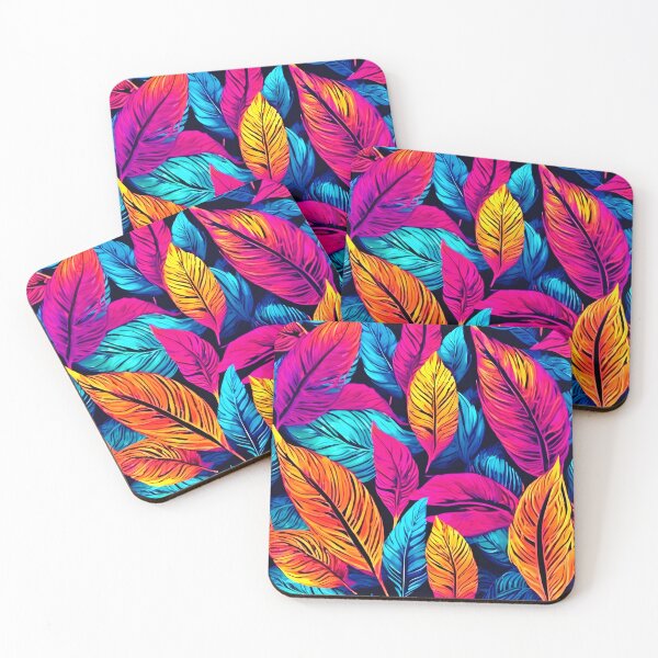 Item preview, Neon Leaf Symphony designed and sold by Health And Fitness Posts e-Store.