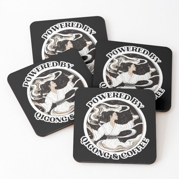 Item preview, Powered by Qigong and coffee designed and sold by VividDesignsArt.