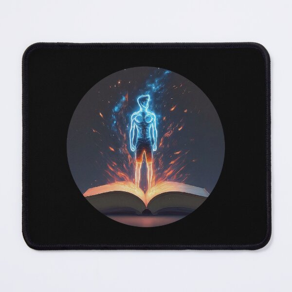 Item preview, Neon Man Emerging from Book, Book Boyfriend designed and sold by xelalex5.