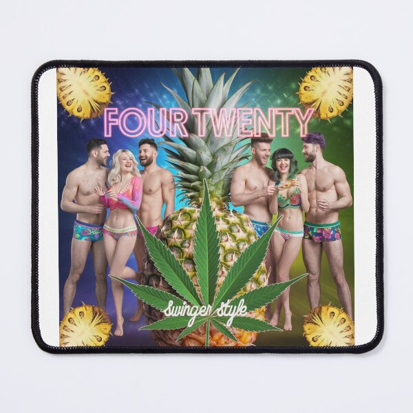 Item preview, Four-Twenty Swinger Style - Pineapples & Weed - White designed and sold by JLEmporium.