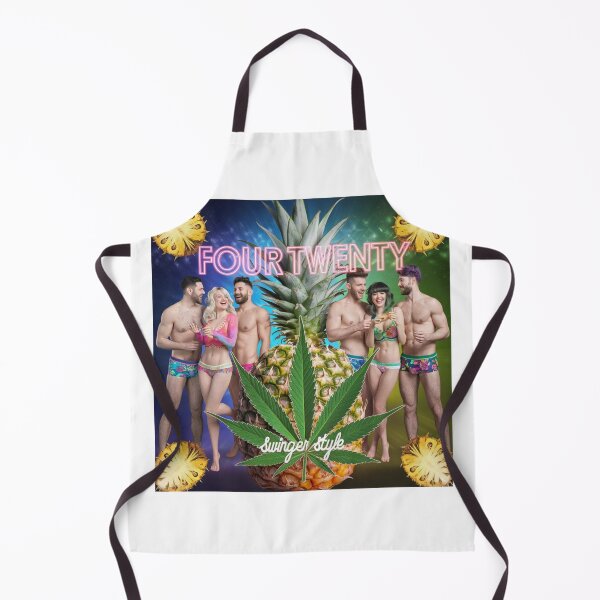 Item preview, Four-Twenty Swinger Style - Pineapples & Weed - White designed and sold by JLEmporium.