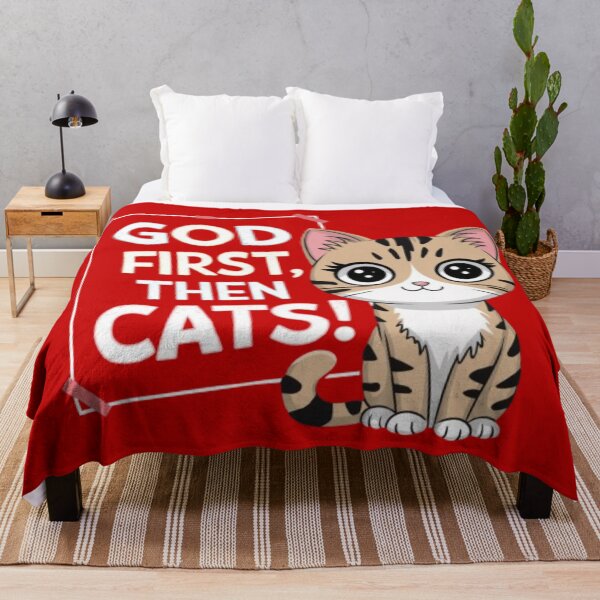 Item preview, God first, then cats designed and sold by 123ks.