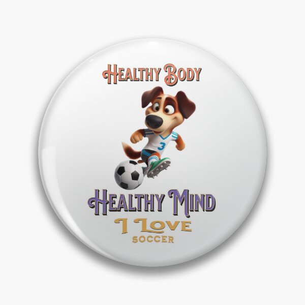 Item preview, Dog playing soccer designed and sold by I-love-music.