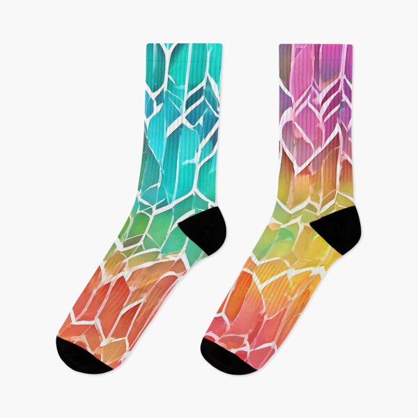 Item preview, Abstract Rainbow Patterned Geometric Art designed and sold by Health And Fitness Posts e-Store.