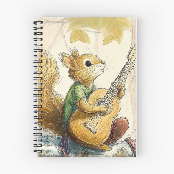 Item preview, squirrel playing guitar  designed and sold by PricklyPeanut.