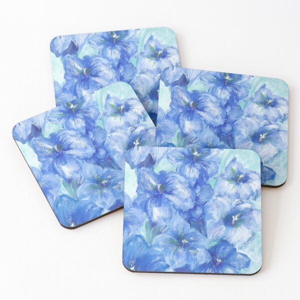 Item preview, Blue Gentian Wildflower Painting designed and sold by Lily Rose Doodle.