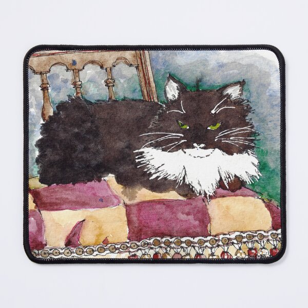 Item preview, Sammy Tuxedo Cat Chair designed and sold by dkatiepowellart.