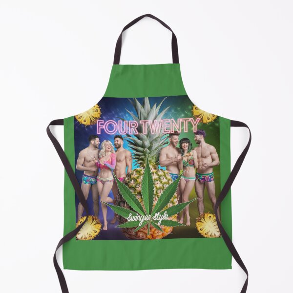 Item preview, Four-Twenty Swinger Style - Pineapples & Weed - Green designed and sold by JLEmporium.
