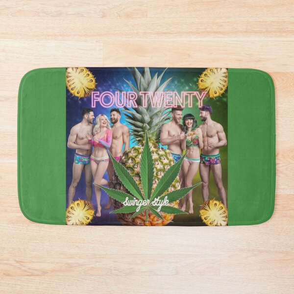 Item preview, Four-Twenty Swinger Style - Pineapples & Weed - Green designed and sold by JLEmporium.