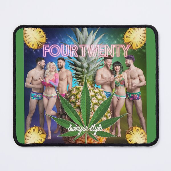 Item preview, Four-Twenty Swinger Style - Pineapples & Weed - Green designed and sold by JLEmporium.