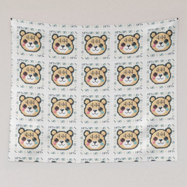 Item preview, Pixel Art '4:44 Bear' NFT: Jay Z Meets Retro Charm designed and sold by ObjCrea123.