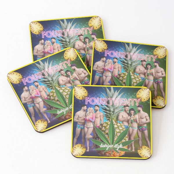 Item preview, Four-Twenty Swinger Style - Pineapples & Weed - Yellow designed and sold by JLEmporium.