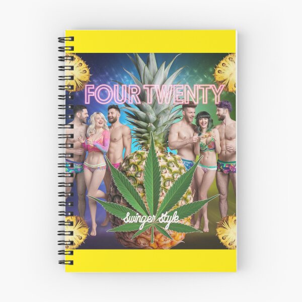 Item preview, Four-Twenty Swinger Style - Pineapples & Weed - Yellow designed and sold by JLEmporium.